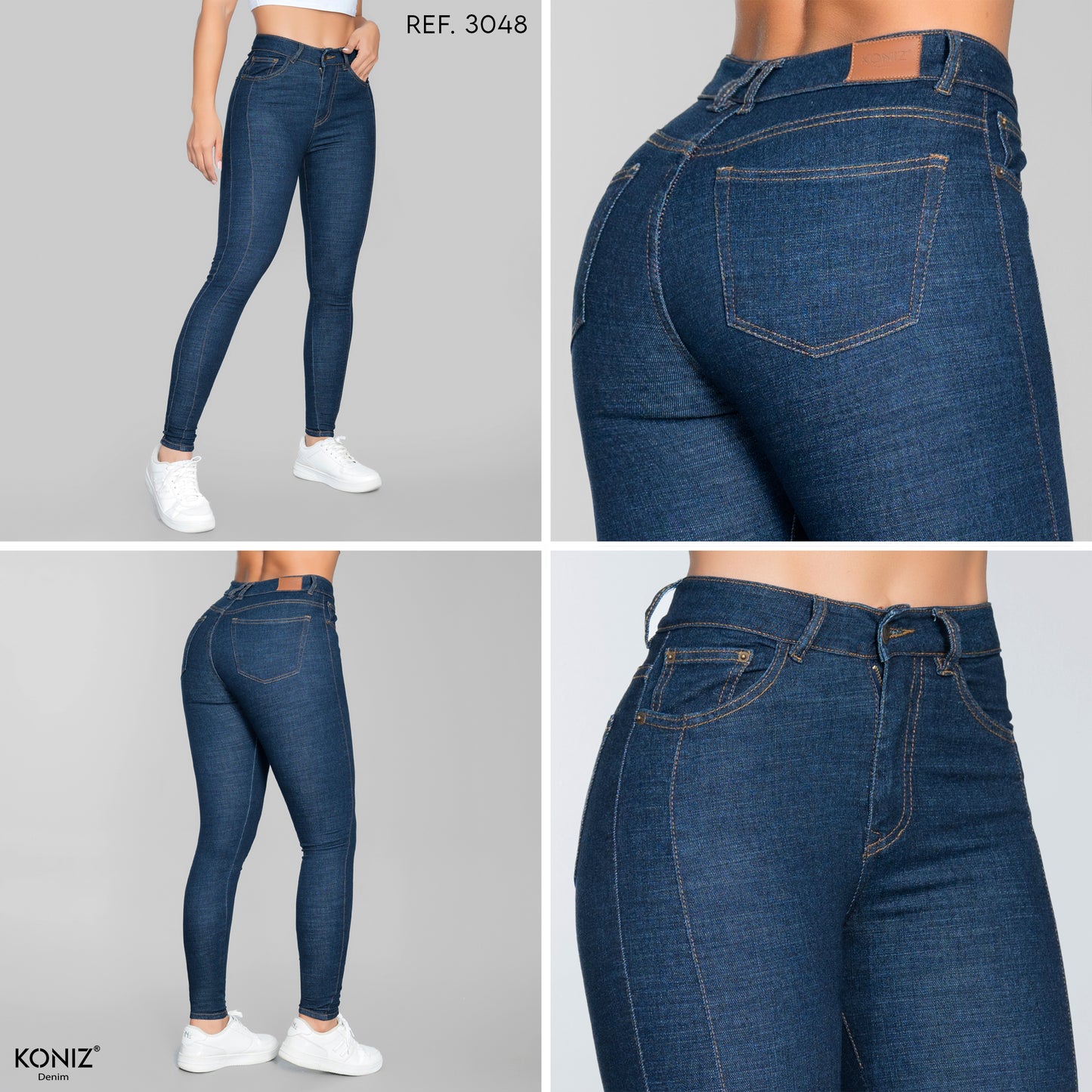 JEANS SKINNY TIRO ALTO REF 33048
