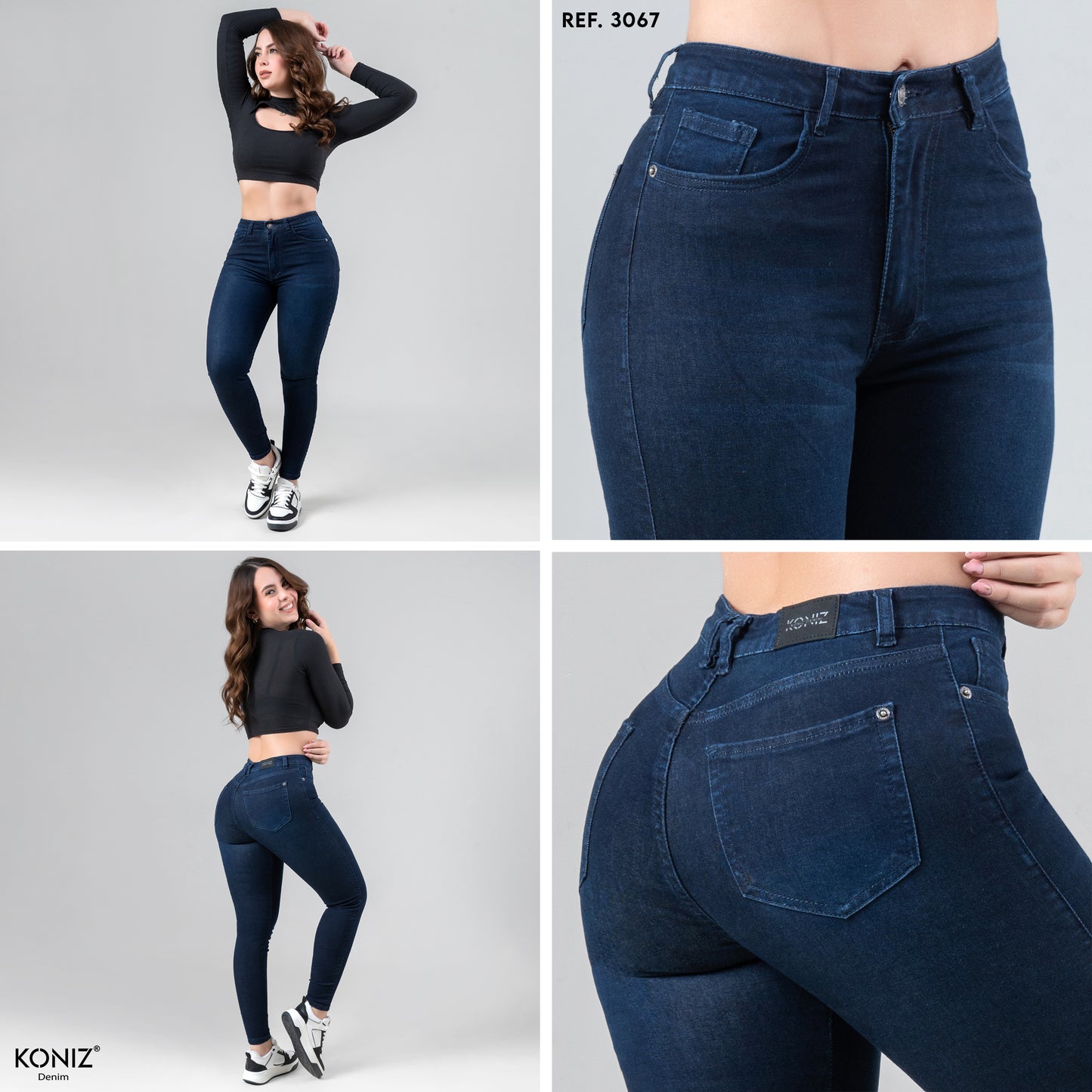 JEANS SKINNY TIRO ALTO REF 3067