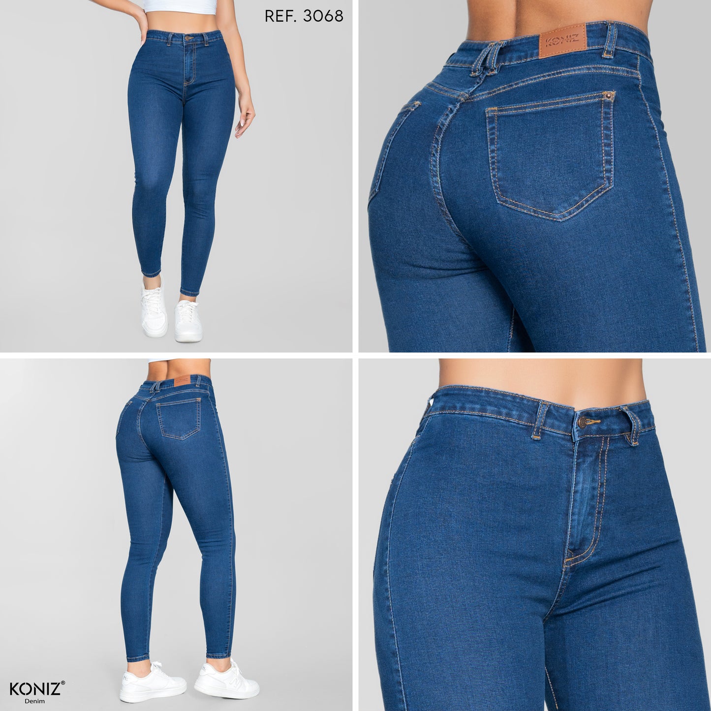 JEANS SKINNY TIRO ALTO REF 3068