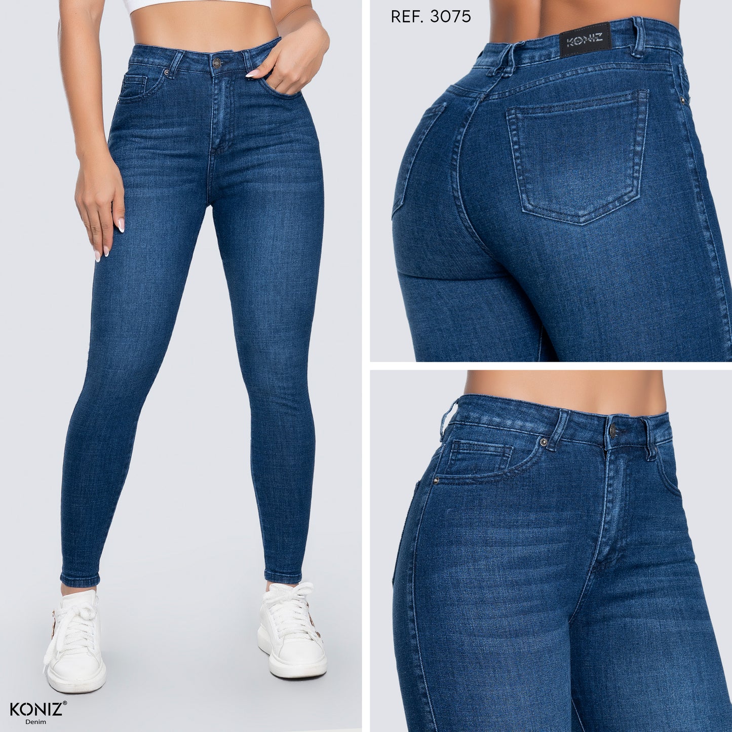 JEANS SKINNY TIRO ALTO REF 3075