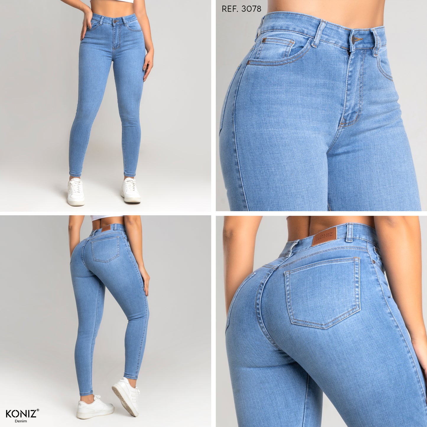 JEANS SKINNY TIRO ALTO REF 3078