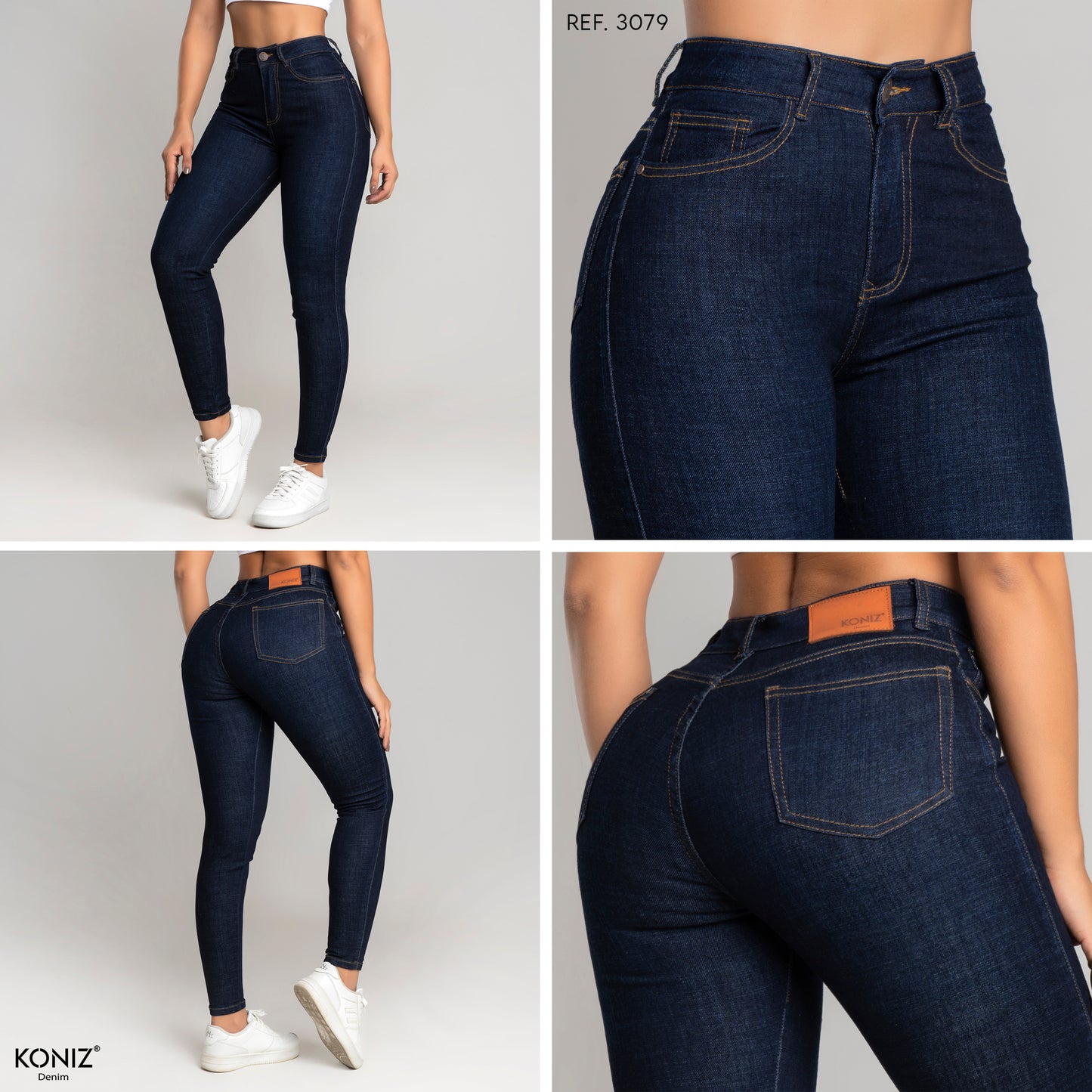 JEANS SKINNY TIRO ALTO REF 3079