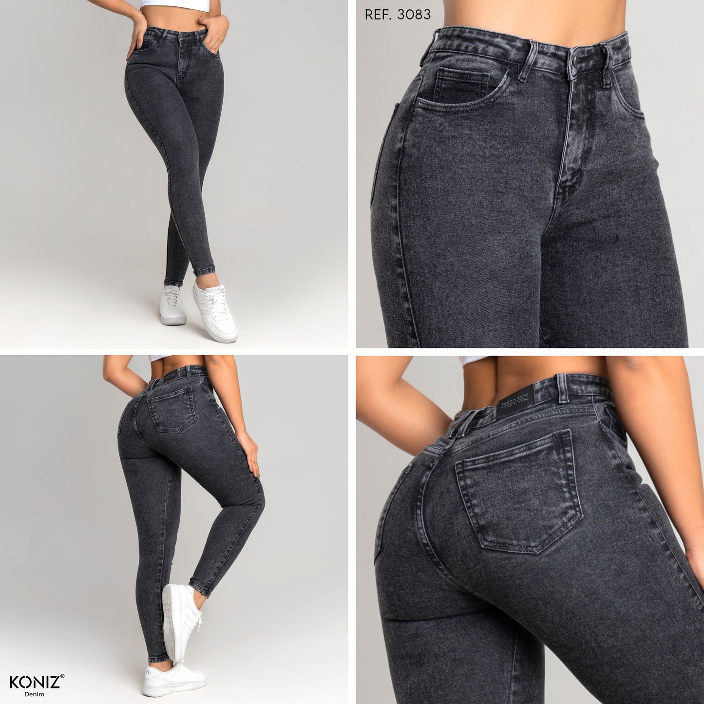 JEANS SKINNY TIRO ALTO REF 3083