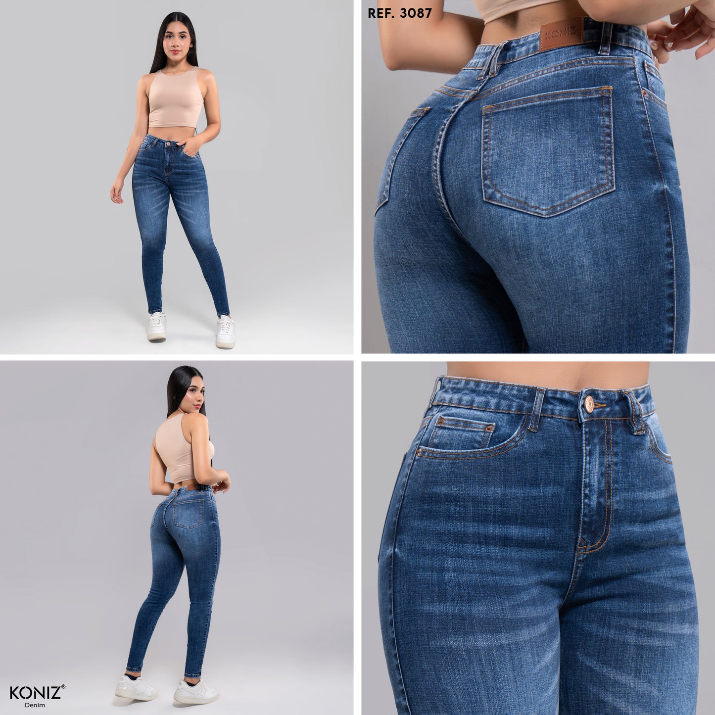 JEANS SKINNY TIRO ALTO REF 3087
