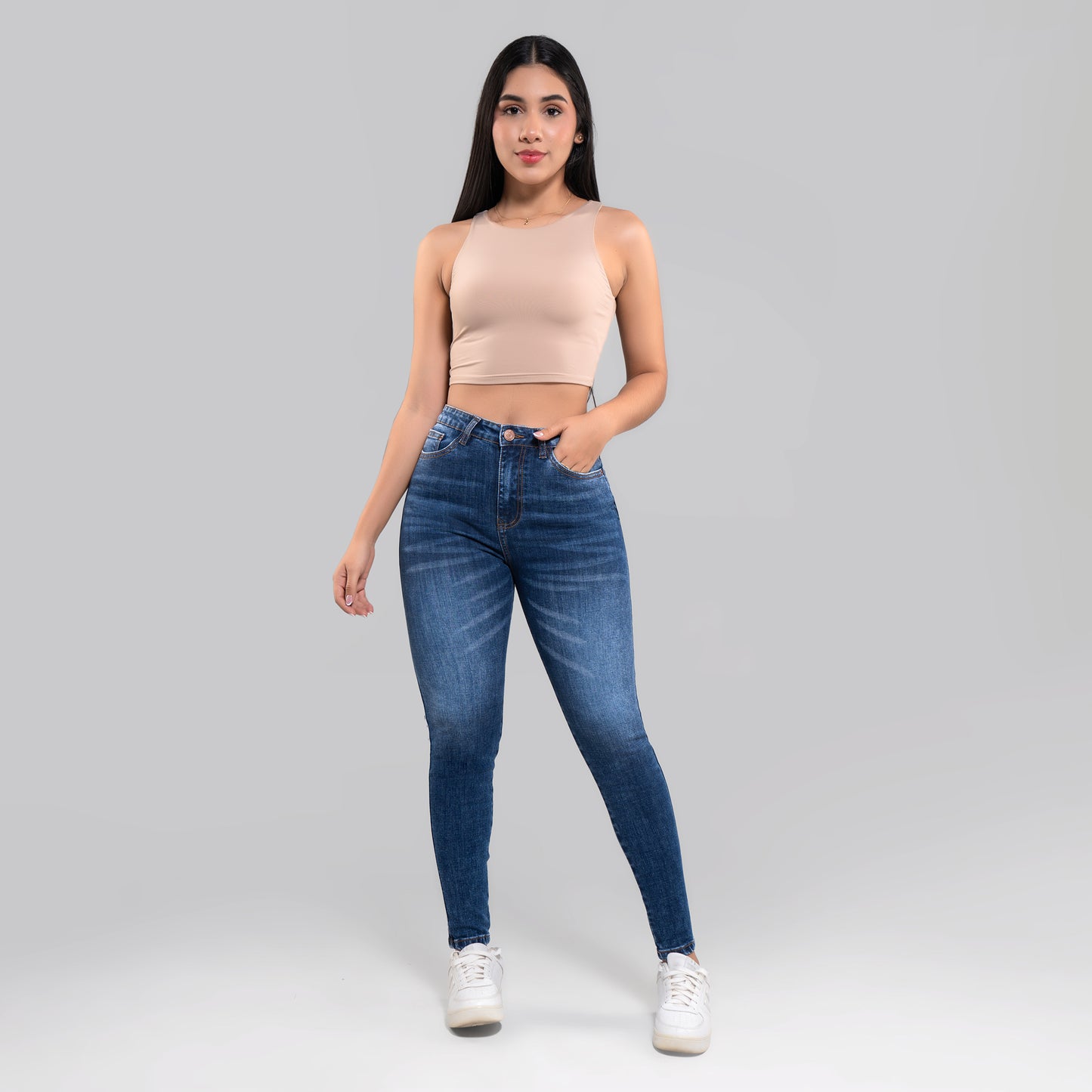 JEANS SKINNY TIRO ALTO REF 3087