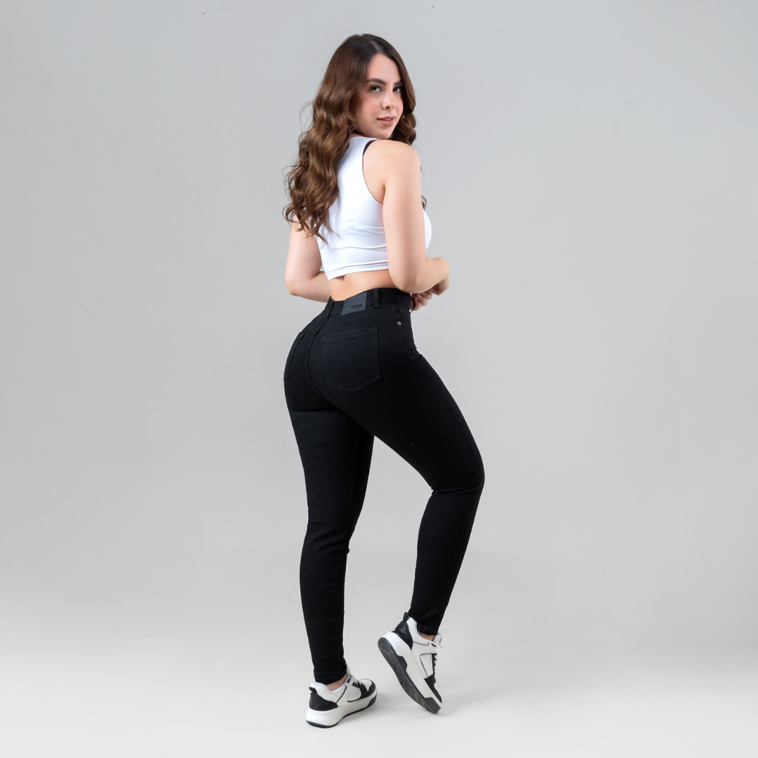 JEANS SKINNY TIRO ALTO REF 3065