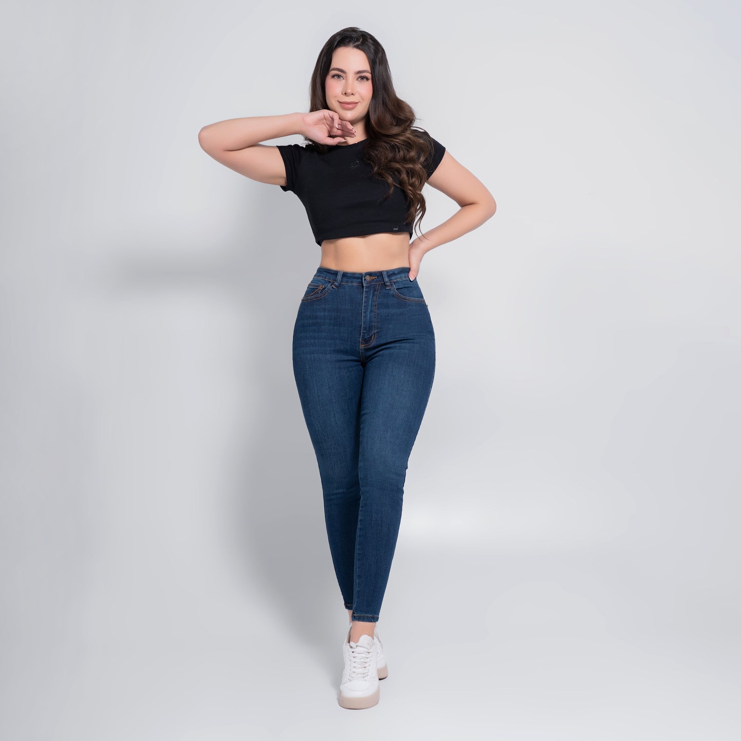 JEANS SKINNY TIRO ALTO REF 3097