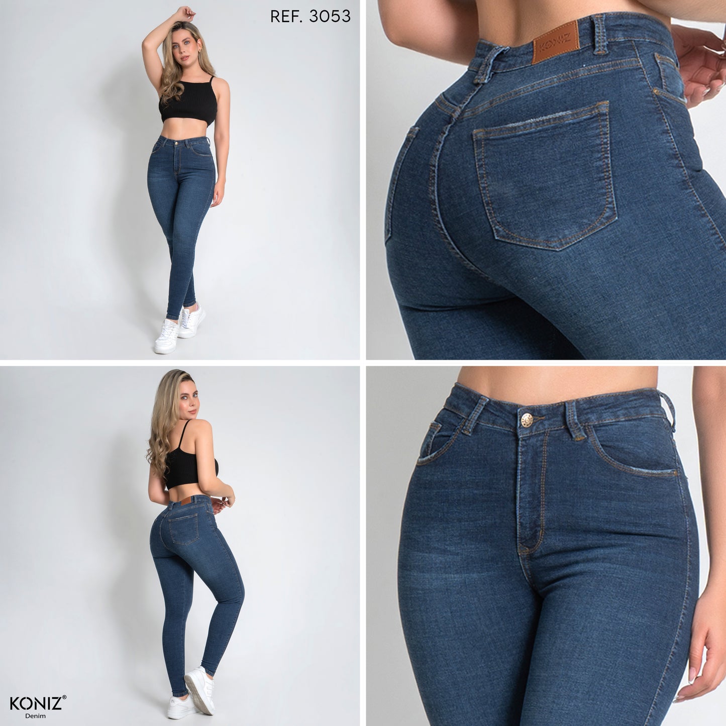 JEANS SKINNY TIRO ALTO REF 33053