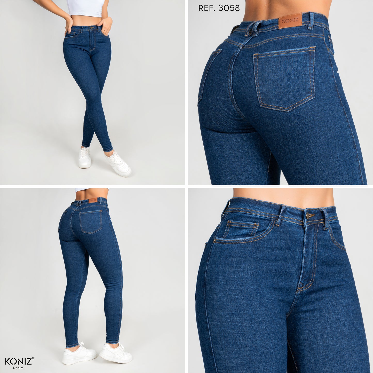 JEANS SKINNY TIRO ALTO REF 33058