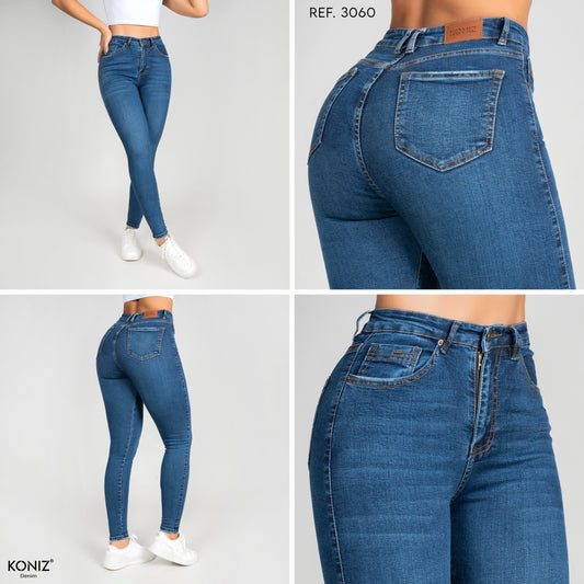 JEANS SKINNY TIRO ALTO REF 3060