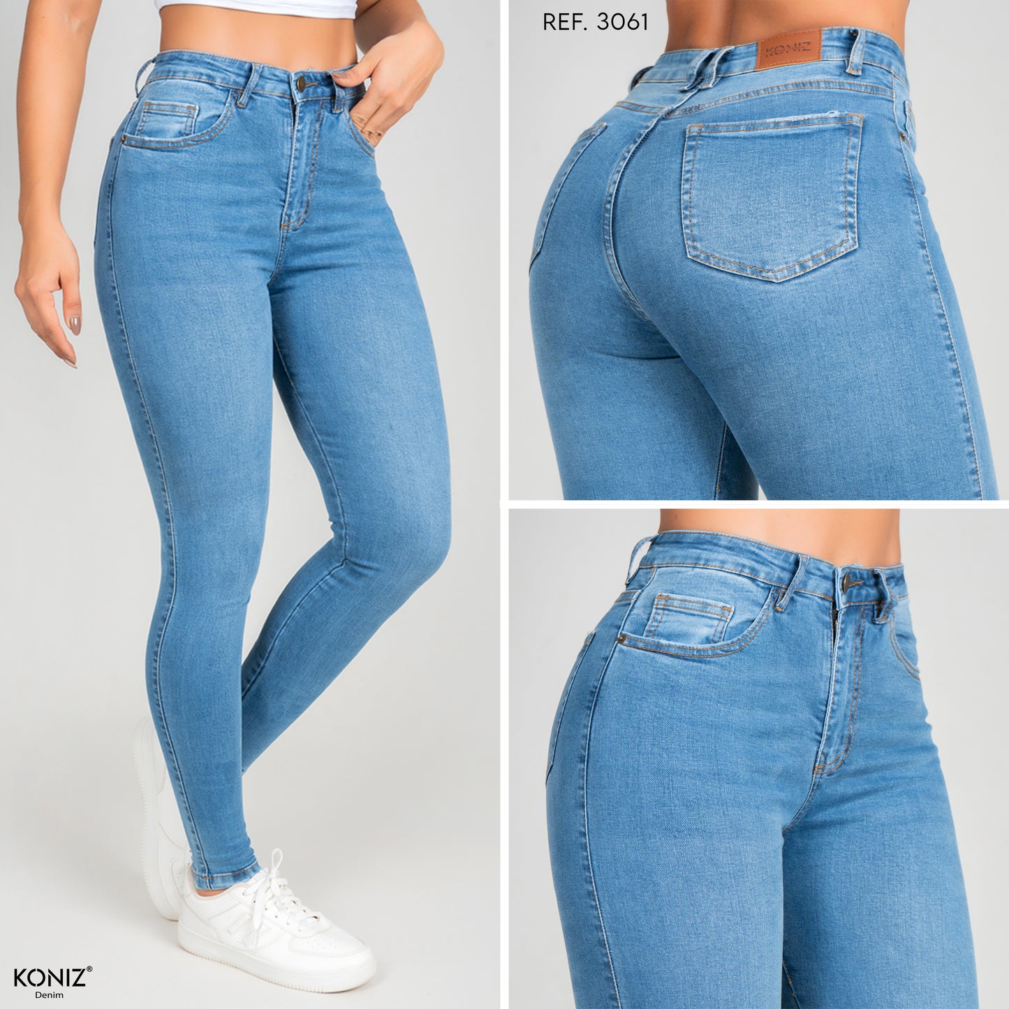 JEANS SKINNY TIRO ALTO REF 3061