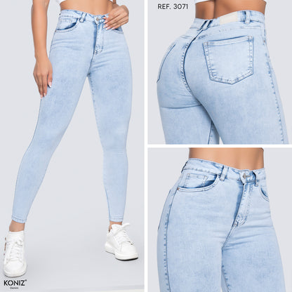 JEANS SKINNY TIRO ALTO REF 3071
