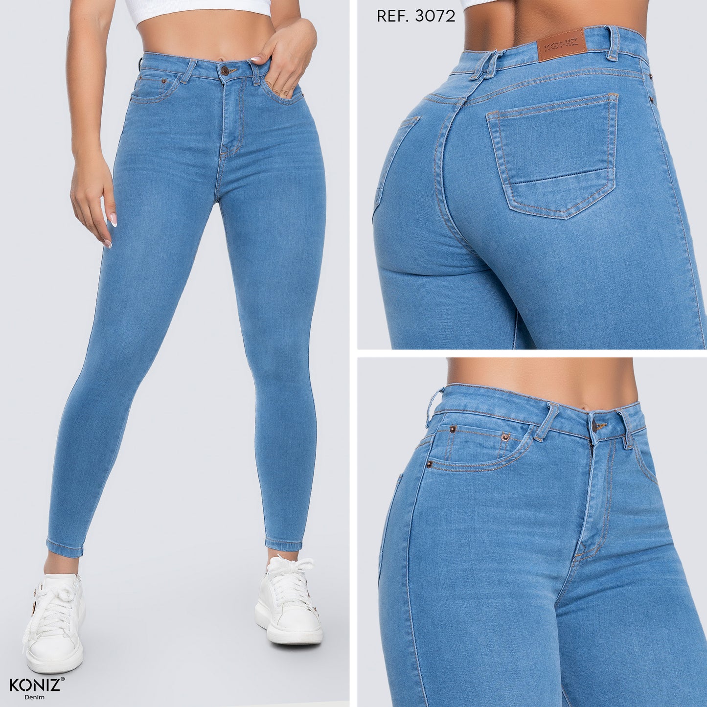 JEANS SKINNY TIRO ALTO REF 3072