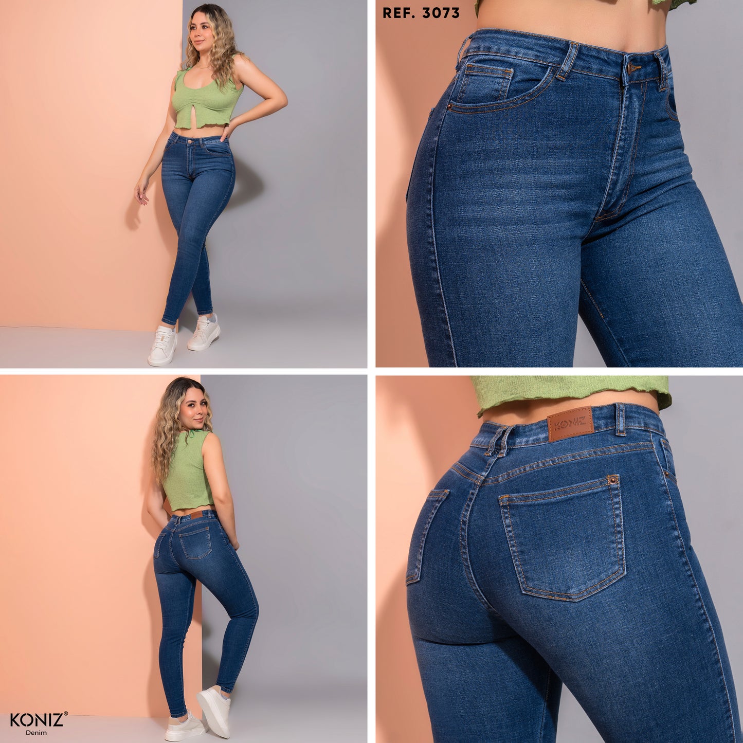 JEANS SKINNY TIRO ALTO REF 3073