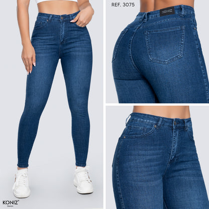 JEANS SKINNY TIRO ALTO REF 3075
