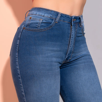 JEANS SKINNY TIRO ALTO REF 3077