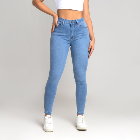 JEANS SKINNY TIRO ALTO REF 3078