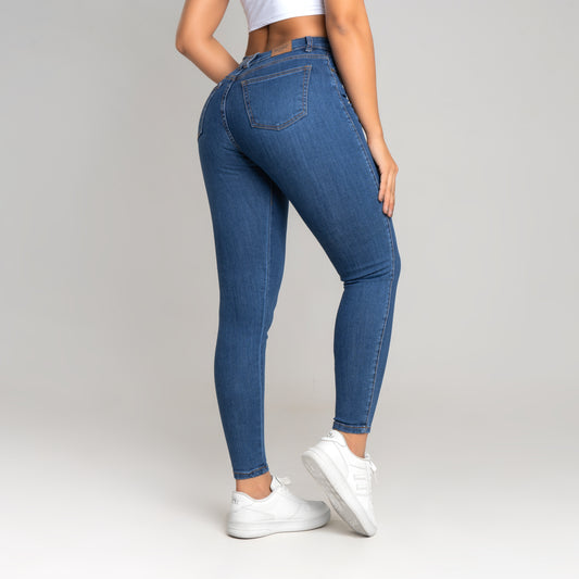 JEANS SKINNY TIRO ALTO REF 3080