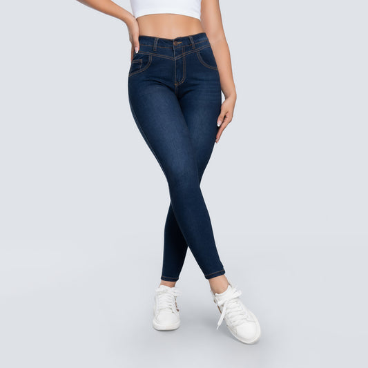 JEANS SKINNY TIRO ALTO REF 3070