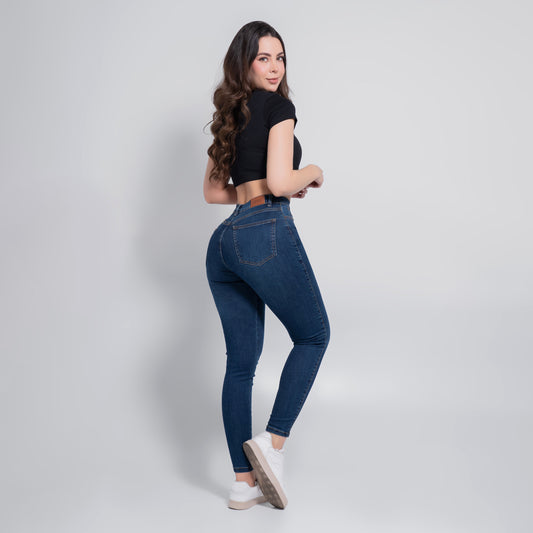 JEANS SKINNY TIRO ALTO REF 3097