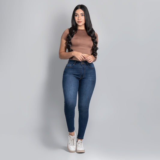 JEANS SKINNY TIRO ALTO REF 3102
